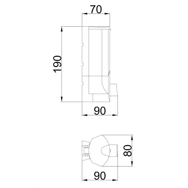 Диспенсер рідкого мила Frap F407, пластик, 380 мл