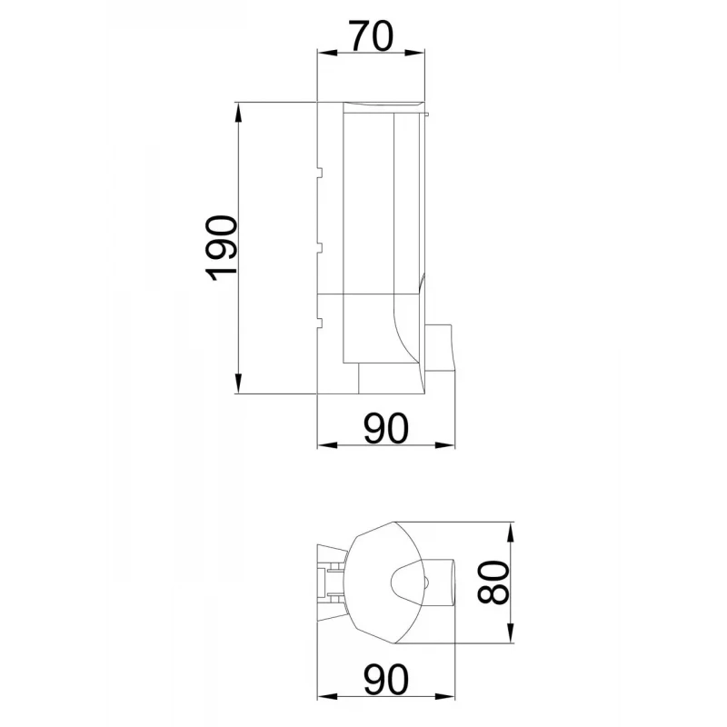 Диспенсер рідкого мила Frap F407, пластик, 380 мл