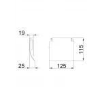 Паперотримач Frap F504, хром