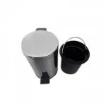 Мусорное ведро FRAP F703 12 литров хромированное с педалью