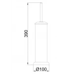 Ершик туалетный FRAP F901 напольный хромированный