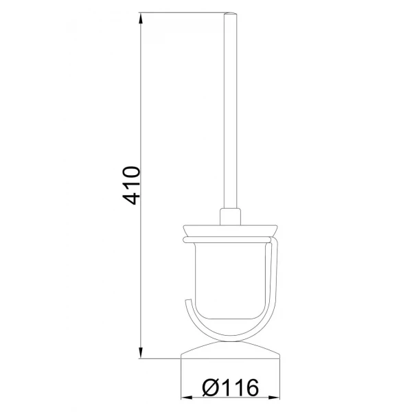 Ерж напольный FRAP F910 стеклянный хромированный