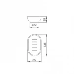 Мыльница Frap F751 мотовое стекло