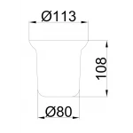 Стакан для ершика FRAP F753 матовый
