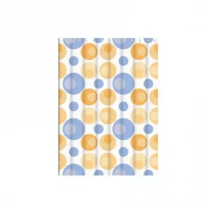 Шторка для ванної і душа Frap F8804, поліетилен, 180 x180 см, жовтий