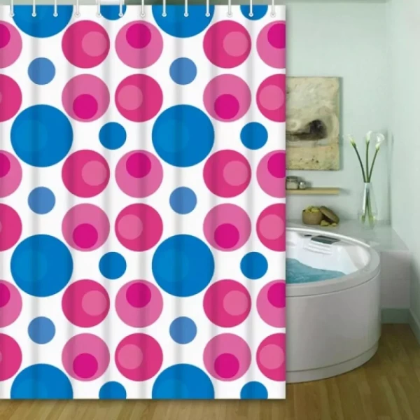 Шторка для ванної та душу Frap F8852, поліетилен, 180х200 см, рожевий