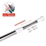 Штанга для душа FRAP F8902 110-200 см из нержавеющей стали.