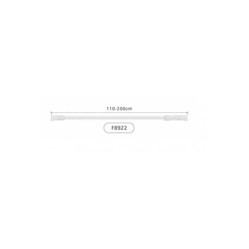Штанга для душа FRAP F8922 телескопическая алюминиевая 110-200 см белая