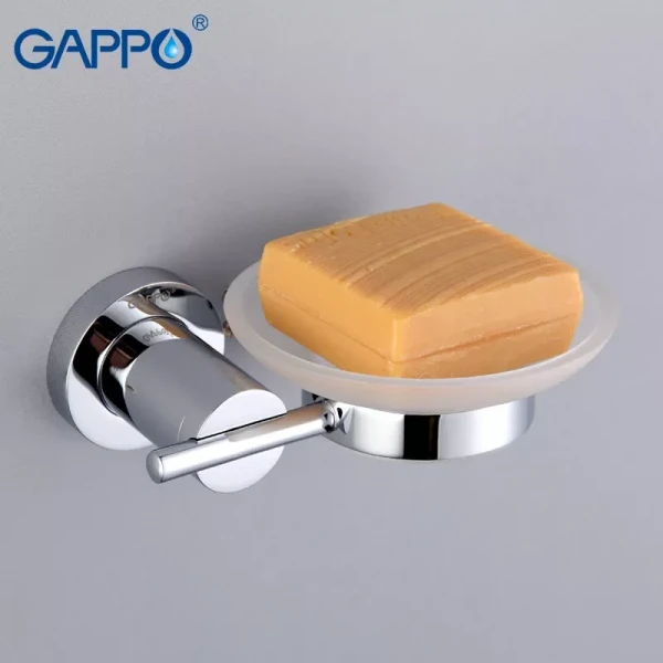 Мыльница настенная GAPPO G1802 латунная хромированная