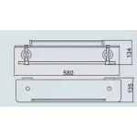 Полка с держателем для полотенец GAPPO G1807-4 580х120 мм хромированная