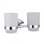 Двойной стакан для зубных щеток GAPPO G1808 латунный хромированный