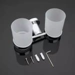 Двойной стакан для зубных щеток GAPPO G1808 латунный хромированный