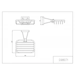 Мыльница GAPPO G1902-1 латунная хромированная