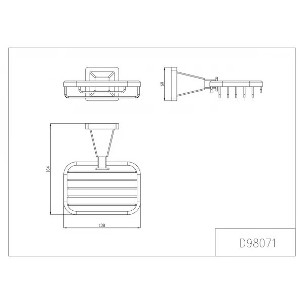 Мыльница GAPPO G1902-1 латунная хромированная