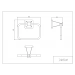 Кольцо для полотенца GAPPO G1904 хромированное