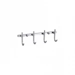 Вішалка GAPPO G201-4 на 4 гачки 235 мм, хром