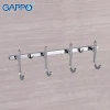 Вішалка GAPPO G201-4 на 4 гачки 235 мм, хром