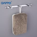 Полотенцесушитель GAPPO G202-3 с тремя крючками 200 мм хромированная