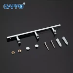 Полотенцесушитель GAPPO G202-3 с тремя крючками 200 мм хромированная