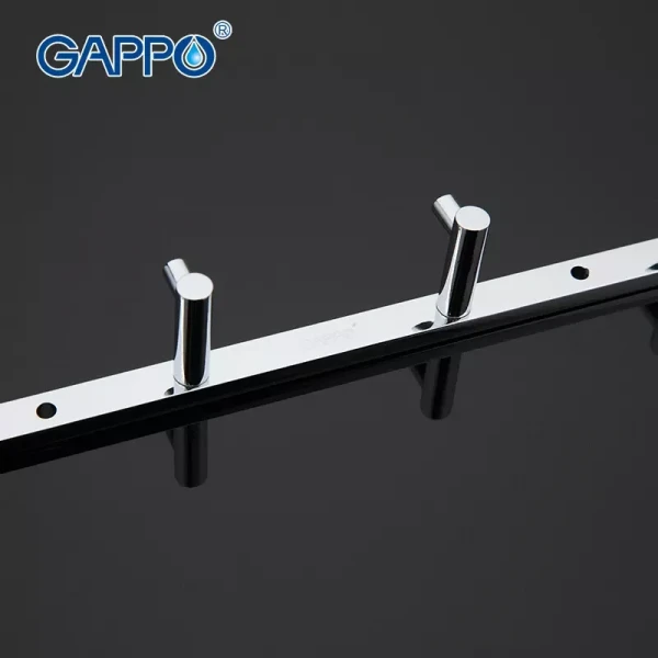 Вешалка GAPPO G202-4 на 4 крючка хромированная 235 мм