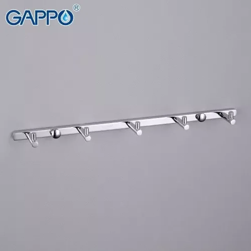 Вішалка GAPPO G202-5 на 5 гачків 300 мм, хром
