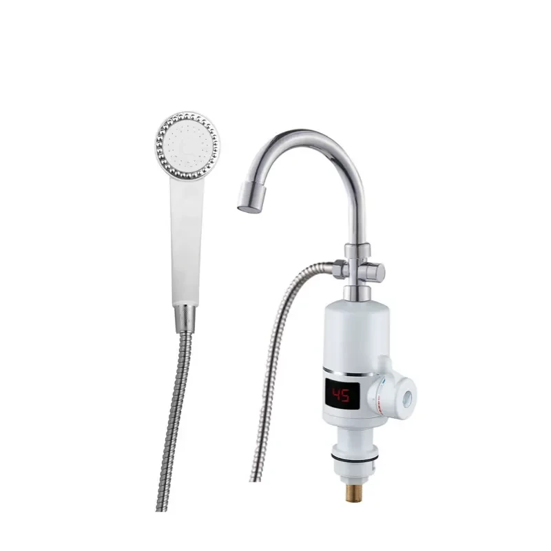 Проточный водонагреватель WEZER SDR-B05ST с датчиком температуры для ванны.