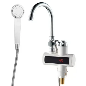 Проточный водонагреватель WEZER SDR-B15ST с датчиком температуры для ванной комнаты