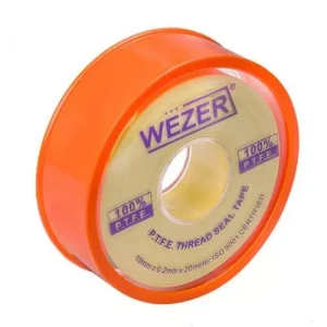 Фум лента WEZER PTFE 19x0.2 мм 20 м желтая
