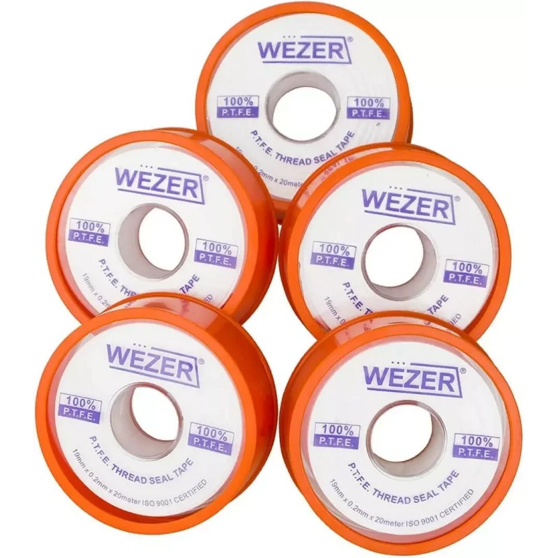 Фум лента WEZER PTFE 19x0.2 мм 20 м белая