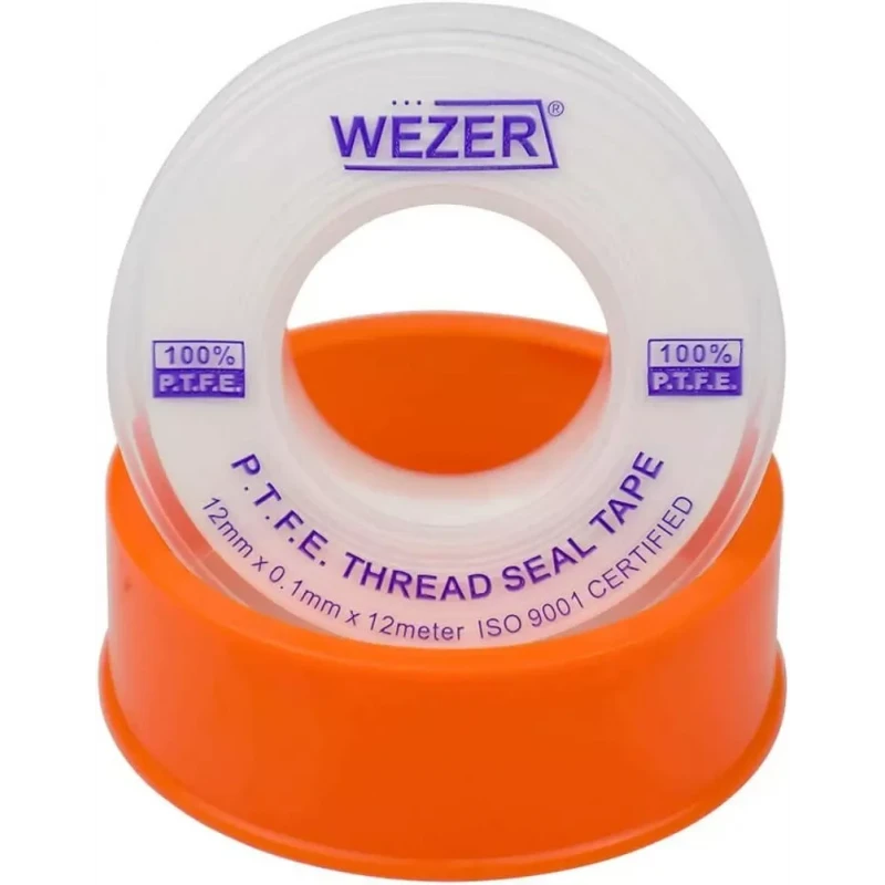 Фум лента WEZER PTFE 12 мм x 0.1 мм 12 м белая