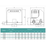 Насосная станция SHIMGE PZ370, Hmax 32 м, Qmax 45 л/мин