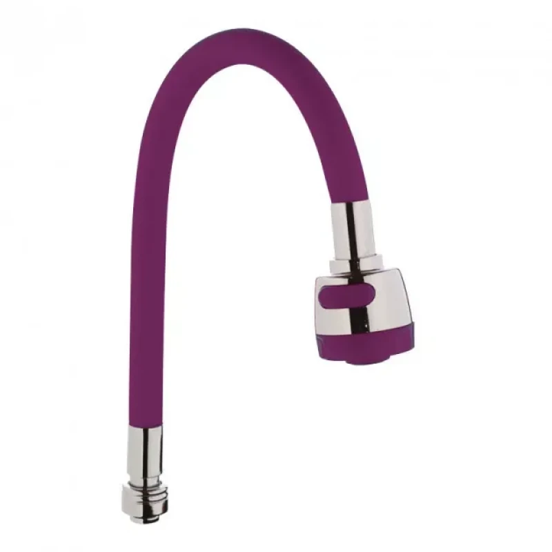 Излив гибкий для кухни WEZER WKC-058-PURPLE фиолетовый силиконовый