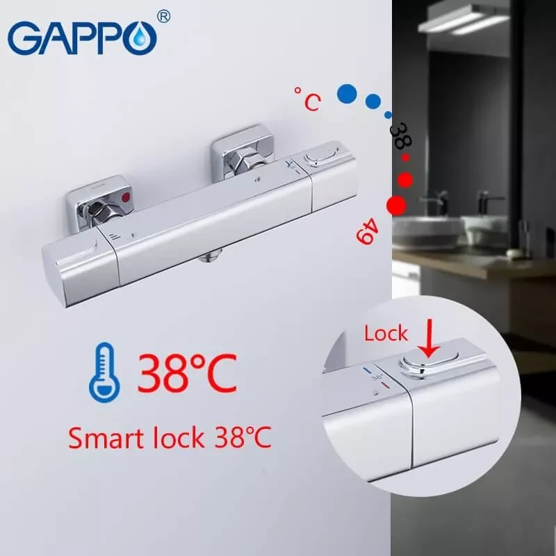 Смеситель для душа GAPPO G2091 термостатический хромированный