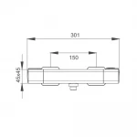 Смеситель для душа GAPPO G2091 термостатический хромированный