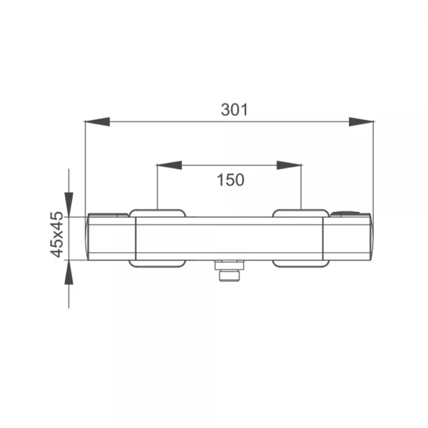 Смеситель для душа GAPPO G2091 термостатический хромированный