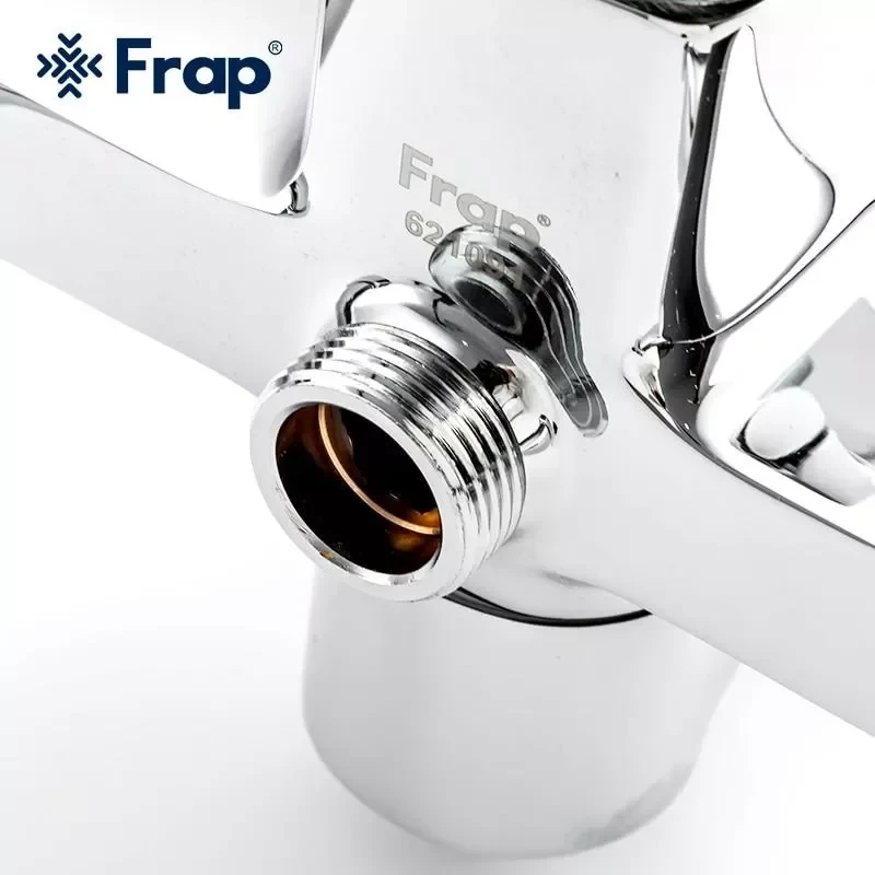Душевая система FRAP F2460 с поворотным изливом, переключателем на лейку/душ, 1 режим, хром