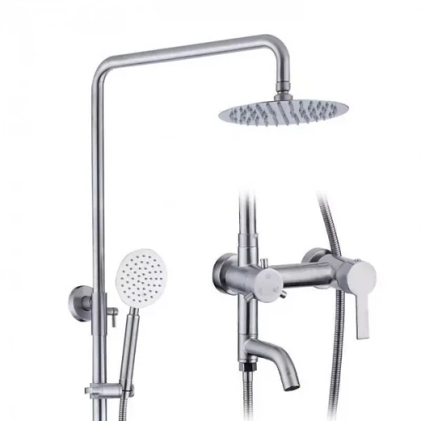 Душевая система WEZER EKO16A-09 нержавеющая сталь