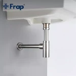 Сифон для раковини Frap F82-5 під донний клапан, латунь, сатин