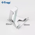 Гачок подвійний для ванної Frap F1805-2 з 2-ма накладками, білий/хром