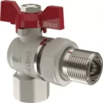 Кран кульовий з американкою кутовий V&G Optima    1/2