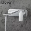 Смеситель для умывальника GAPPO G1048-22 белый/хром