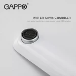 Смеситель для умывальника GAPPO G1048-22 белый/хром