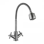 Смеситель для кухни WEZER VAL4D-10 с рефлекторным изливом нержавеющая сталь