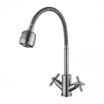 Смеситель для кухни WEZER VAL4D-10 с рефлекторным изливом нержавеющая сталь