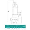 Насос дренажно-фекальный SHIMGE WVSD55F Hmax=10 м Qmax=300 л/мин