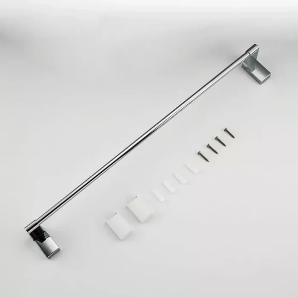 Полотенцедержатель FRAP F1801 600 мм белый/хром с двумя накладками