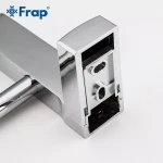 Полотенцедержатель FRAP F1809 600 мм белый/хром с двумя накладками