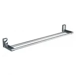 Полотенцедержатель FRAP F1809 600 мм белый/хром с двумя накладками