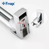 Полотенцедержатель FRAP F1812 поворотный двойной 382 мм белый/хром с двумя накладками