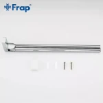 Полотенцедержатель FRAP F1812 поворотный двойной 382 мм белый/хром с двумя накладками